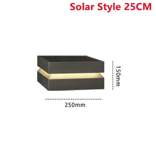 Luminária Solar LED para Jardim e Pilar - SolarGuard IP65