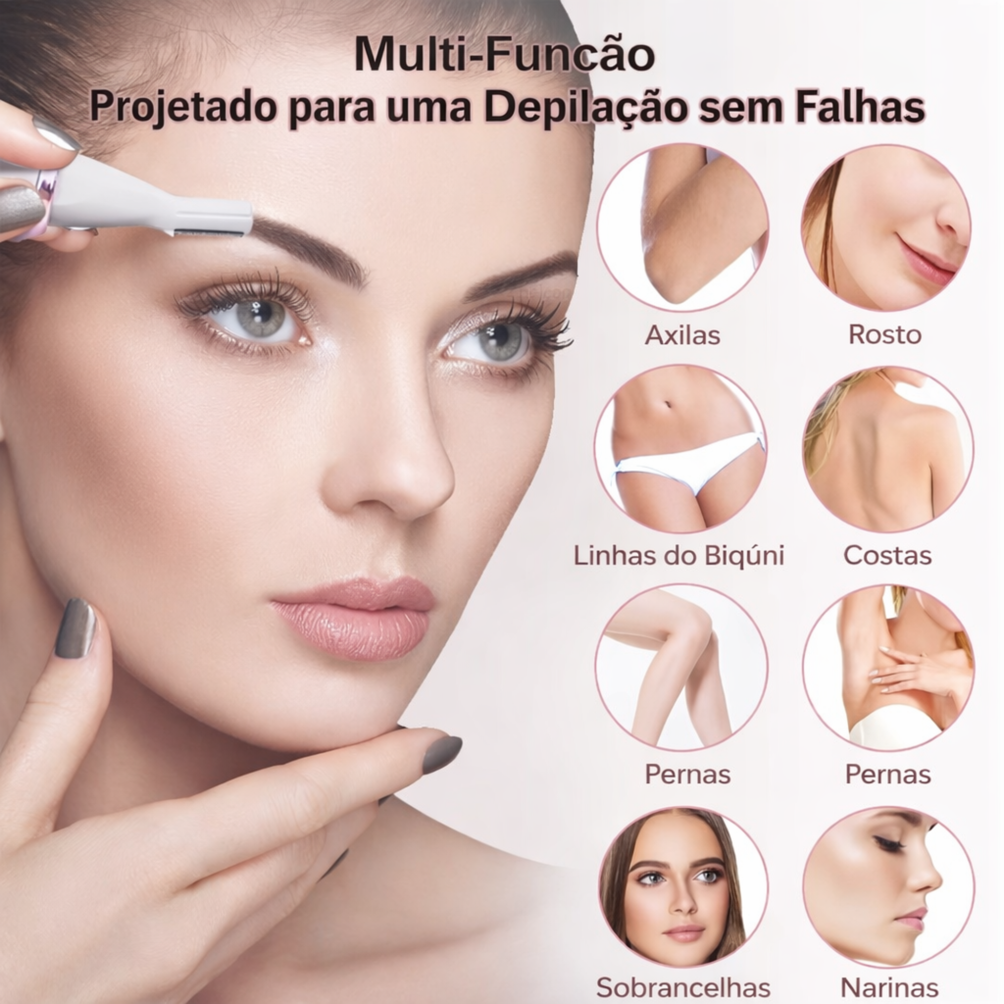 SilkSkin Pro™ - Depilador Sem Dor 4 em 1 – Pele Lisa em Minutos (Sem Irritação)