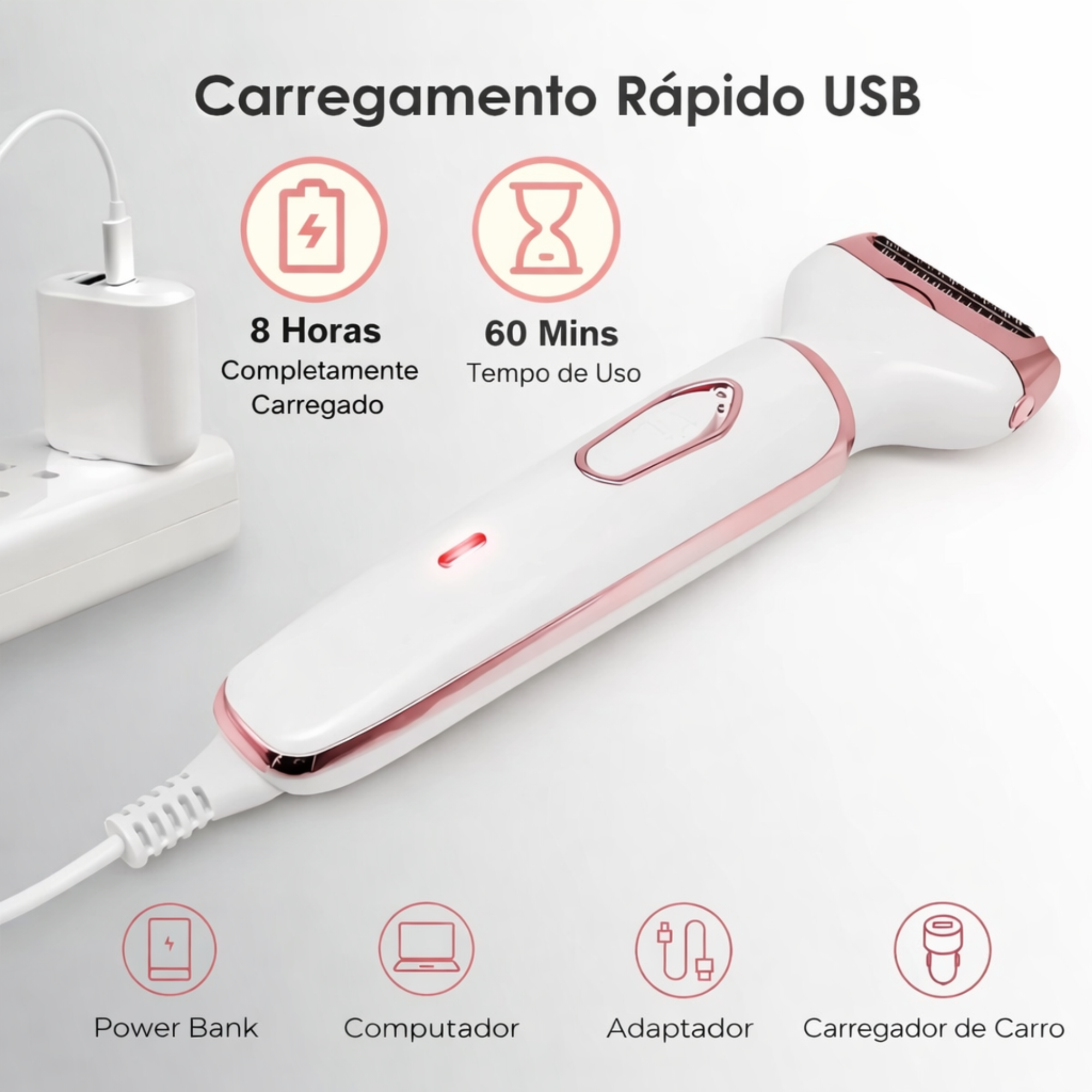 SilkSkin Pro™ - Depilador Sem Dor 4 em 1 – Pele Lisa em Minutos (Sem Irritação)