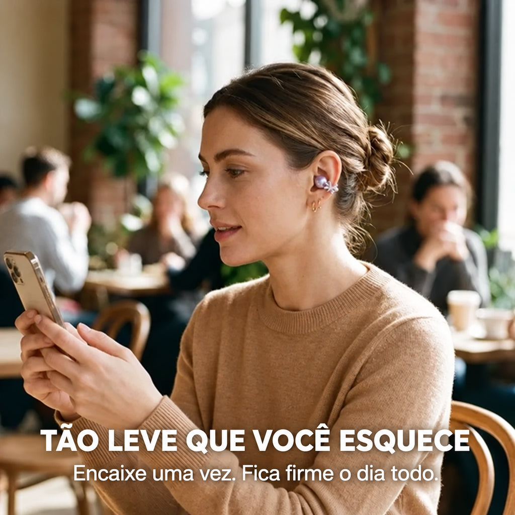 BellaSound™ — Fone de Ouvido com Design de Joia