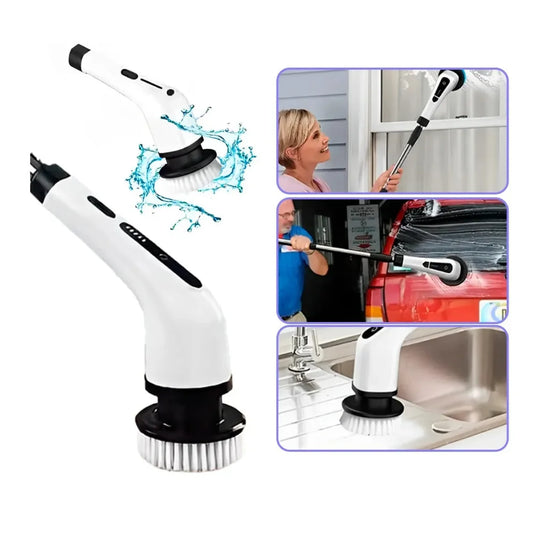 Escova Elétrica Recarregável 9 em 1 - PowerClean 9X Pro