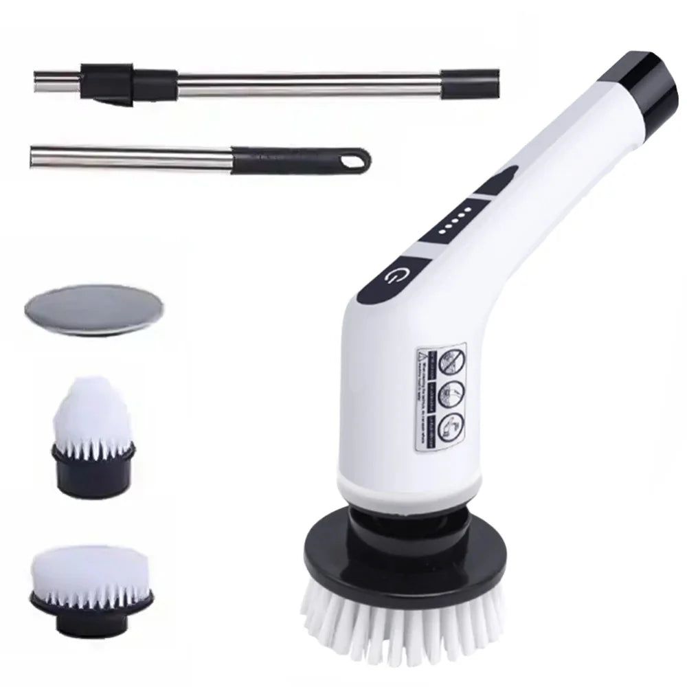 Escova Elétrica Recarregável 9 em 1 - PowerClean 9X Pro