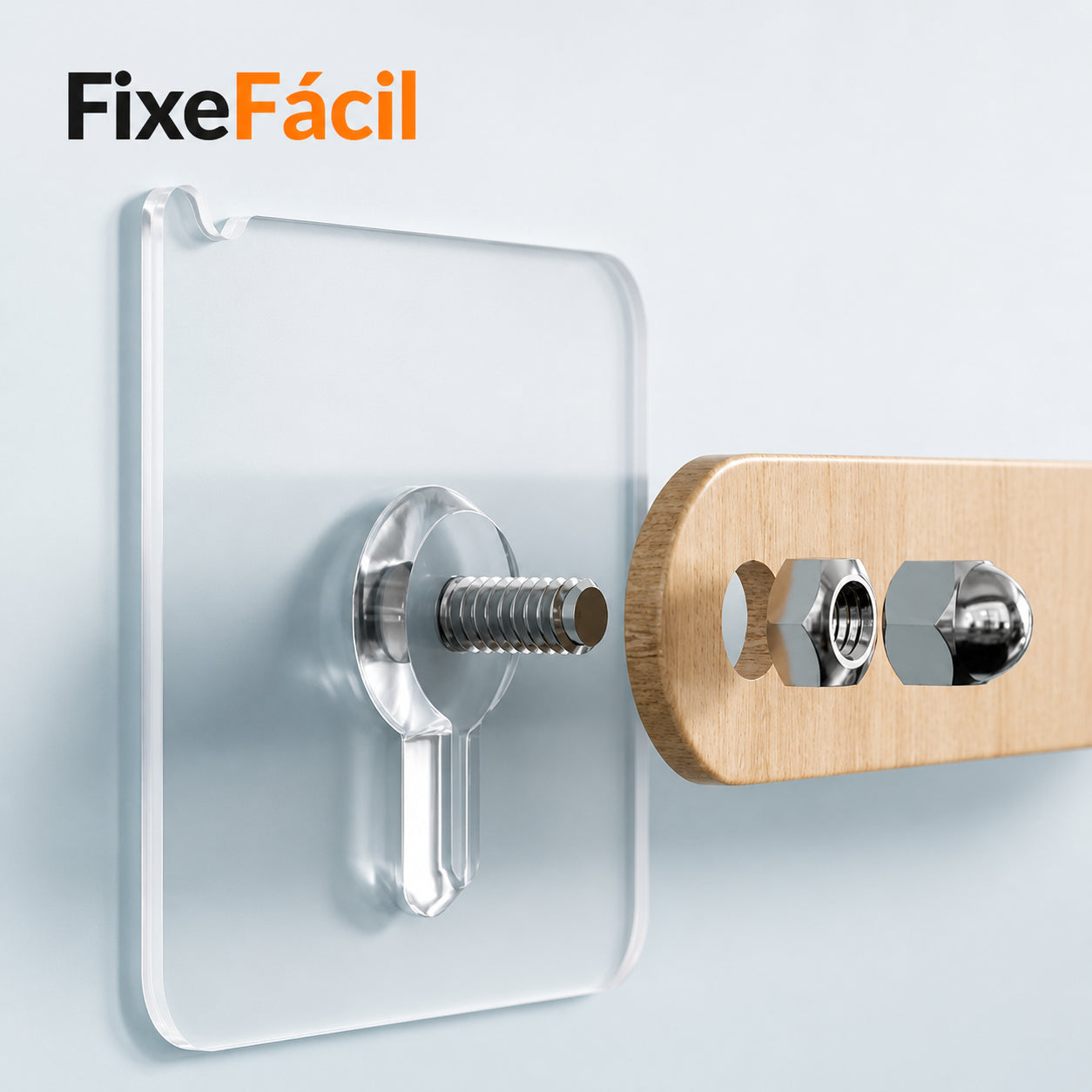 FixeFácil – Gancho Invisível Sem Furo