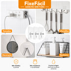 FixeFácil – Gancho Invisível Sem Furo