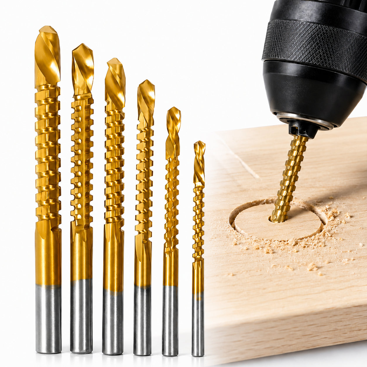 BrocaTitan™ – Kit de Brocas Multifuncionais 3–8 mm | FRETE GRÁTIS