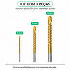 BrocaTitan™ – Kit de Brocas Multifuncionais 3–8 mm | FRETE GRÁTIS