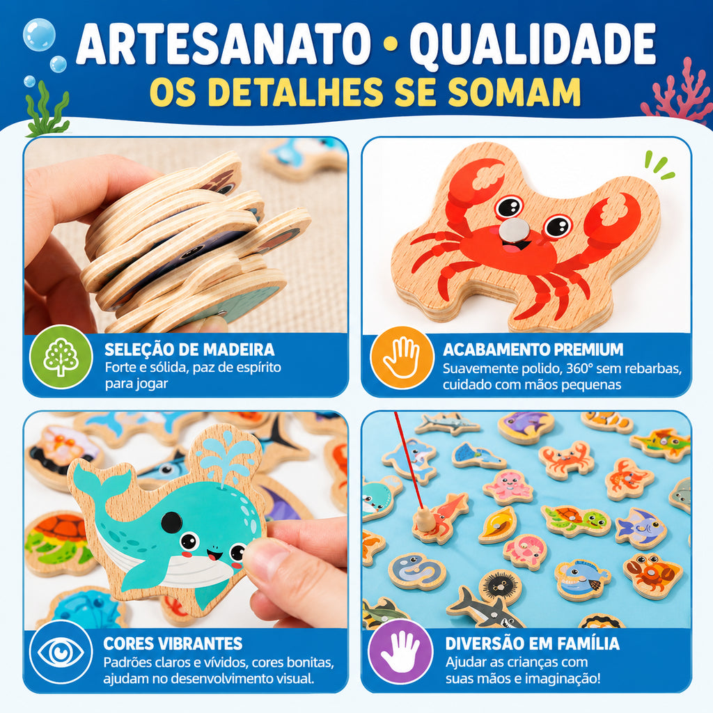 FocoFish™ – Pescaria Educativa Montessori | FRETE GRÁTIS