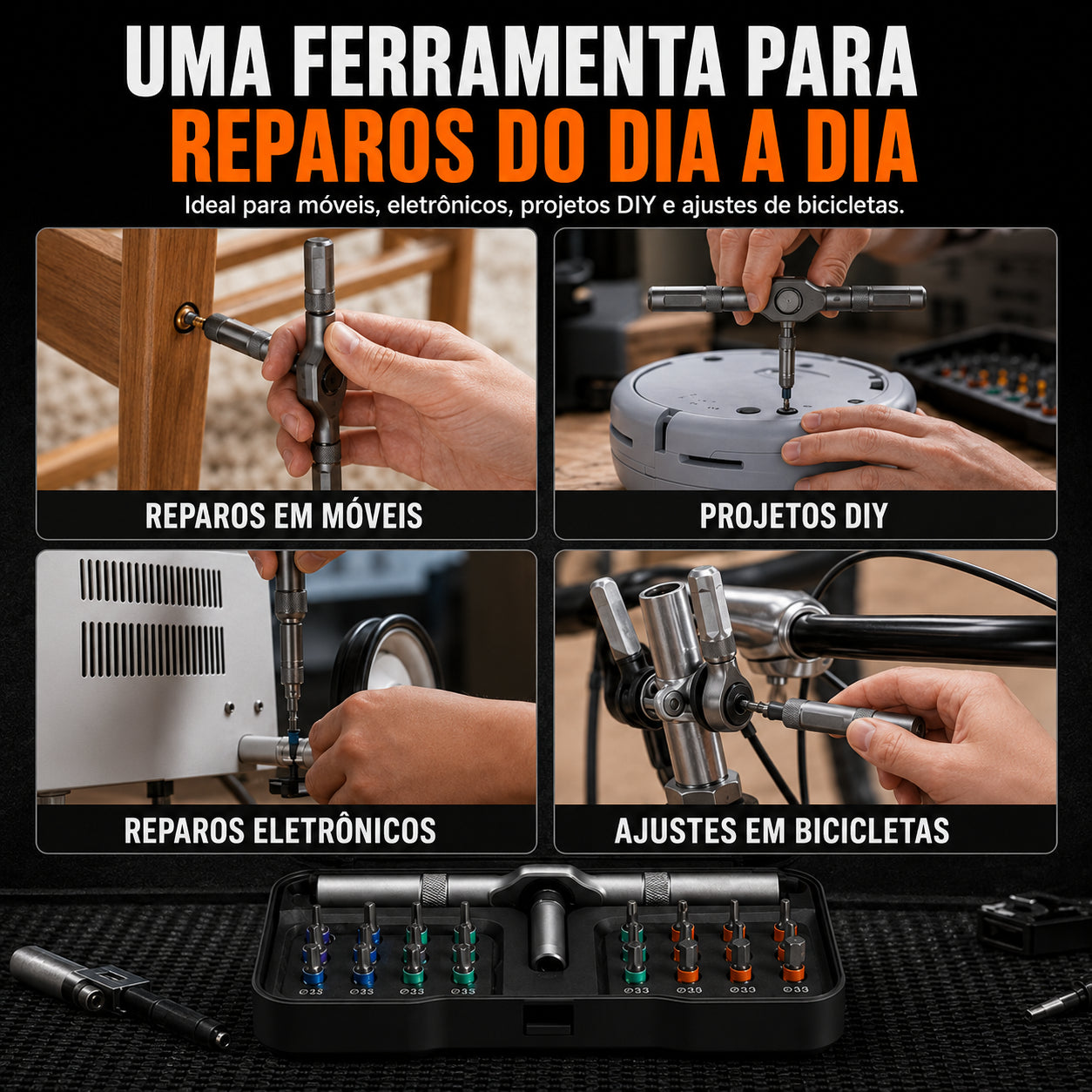 Kit Multiferramentas 24 em 1 | TorquePro™ - FRETE GRÁTIS