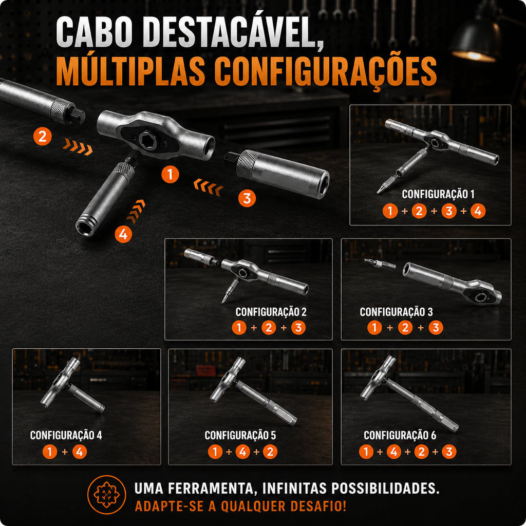 Kit Multiferramentas 24 em 1 | TorquePro™ - FRETE GRÁTIS
