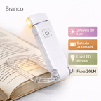 AuraLight™ – Luz de Leitura Noturna com Proteção para os Olhos (USB Recarregável)