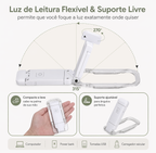 AuraLight™ – Luz de Leitura Noturna com Proteção para os Olhos (USB Recarregável)