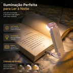 AuraLight™ – Luz de Leitura Noturna com Proteção para os Olhos (USB Recarregável)