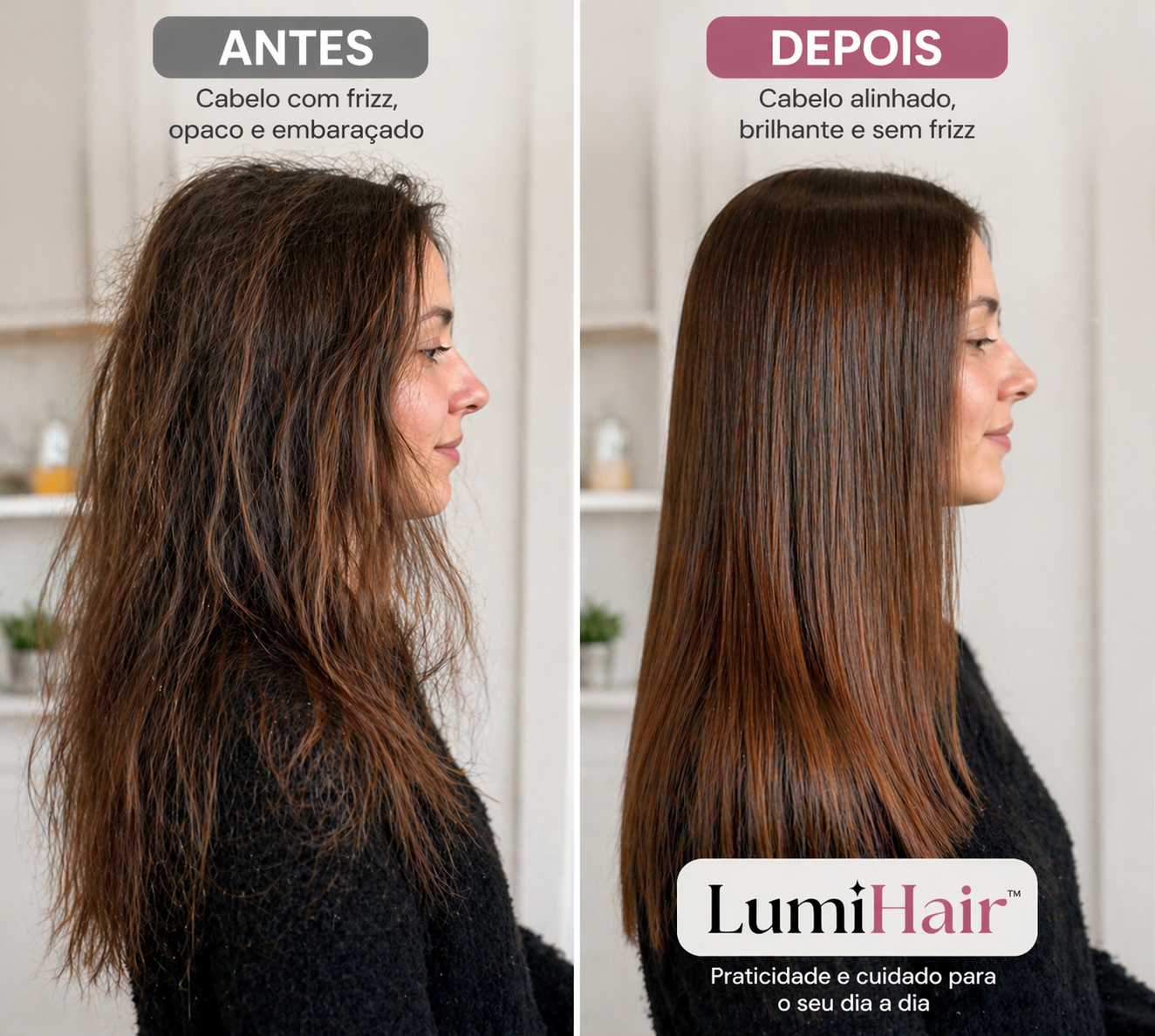 LumiHair™ – Escova de Pentear com Spray Integrado | 2 em 1
