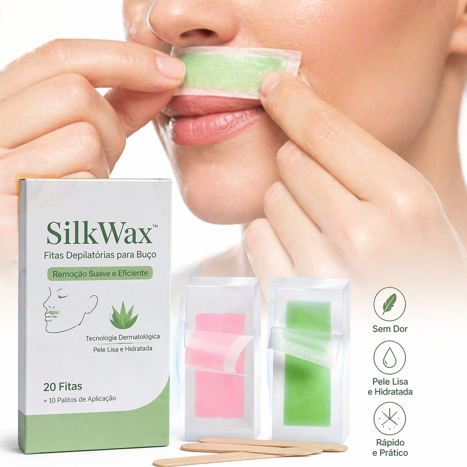 SilkWax™ – Fitas Depilatórias Sem Dor
