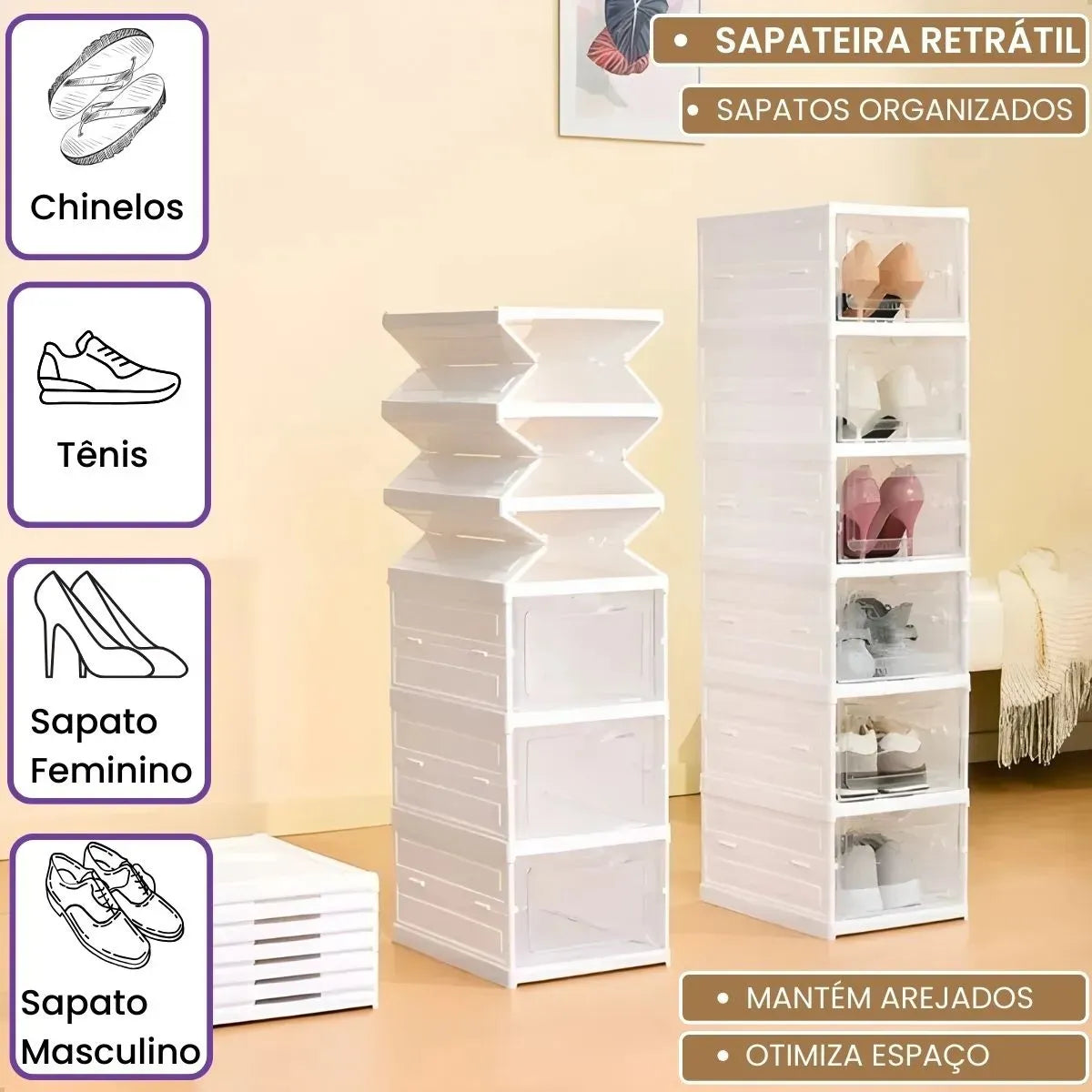 CantoFit - Sapateira Inteligente Modular (6 Níveis