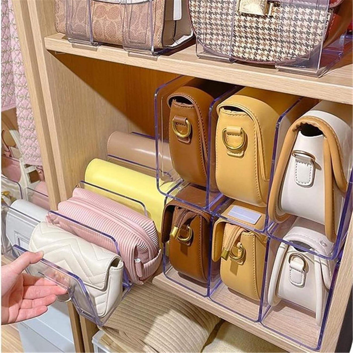 ClarityBag™ – Organizador Premium de Bolsas em Acrílico