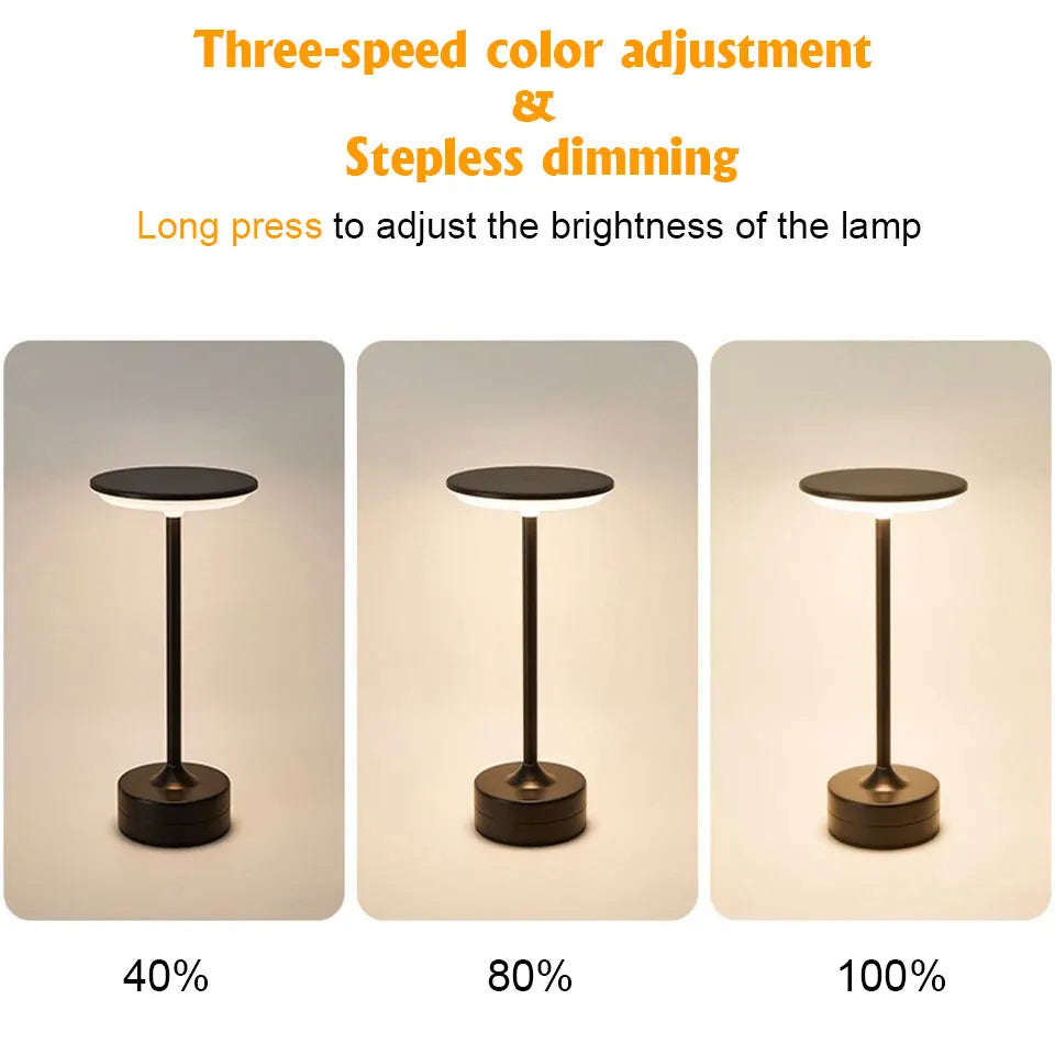 CrystalTouch LED – Luminária de Mesa Sensor Touch 5V