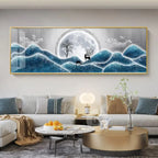 Imperial Harmony – Quadro Abstrato Estilo Chinês em Canvas