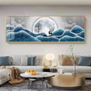 Imperial Harmony – Quadro Abstrato Estilo Chinês em Canvas