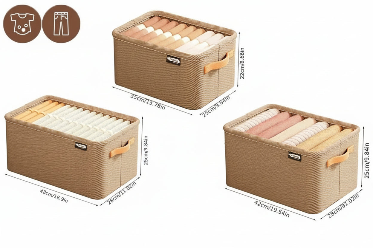 Organizador de Roupas Dobrável para Armários e Gavetas