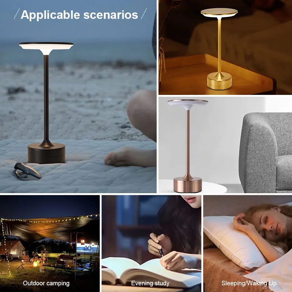 CrystalTouch LED – Luminária de Mesa Sensor Touch 5V