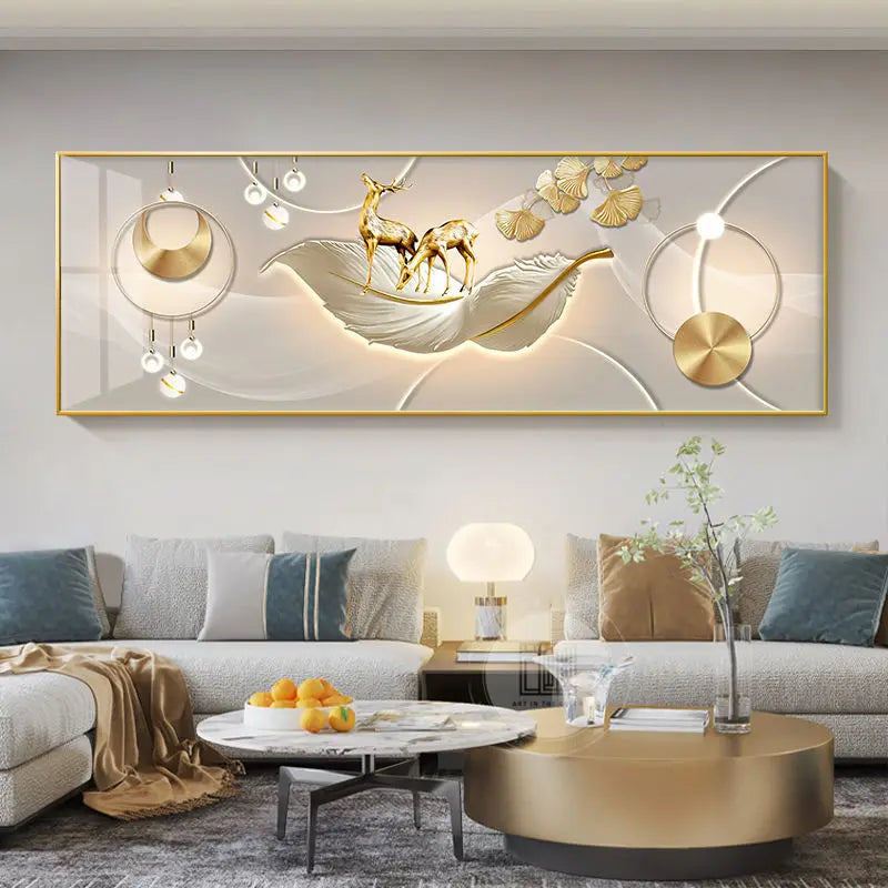 Imperial Harmony – Quadro Abstrato Estilo Chinês em Canvas