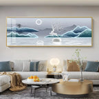 Imperial Harmony – Quadro Abstrato Estilo Chinês em Canvas