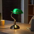 Luminária de Mesa Estilo Banker Clássica