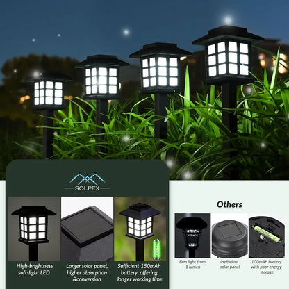 Kit com 2 Luminárias Solares para Jardim - SolarPath Duo IP65