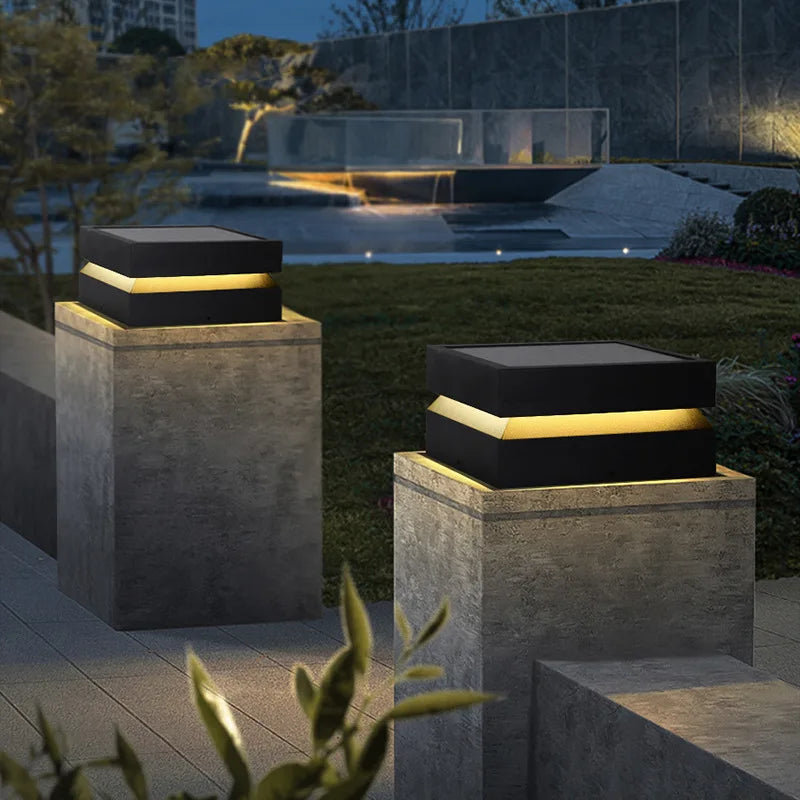 Luminária Solar LED para Jardim e Pilar - SolarGuard IP65