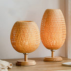 Luminária Artesanal de Mesa em Bambu - BambooLuz Zen