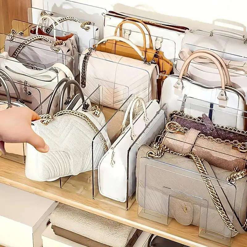 ClarityBag™ – Organizador Premium de Bolsas em Acrílico