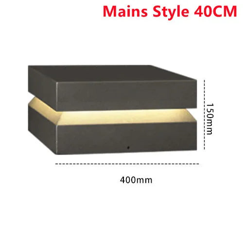 Luminária Solar LED para Jardim e Pilar - SolarGuard IP65