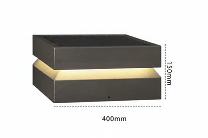 Luminária Solar LED para Jardim e Pilar - SolarGuard IP65