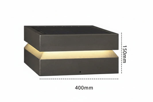 Luminária Solar LED para Jardim e Pilar - SolarGuard IP65