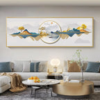 Imperial Harmony – Quadro Abstrato Estilo Chinês em Canvas