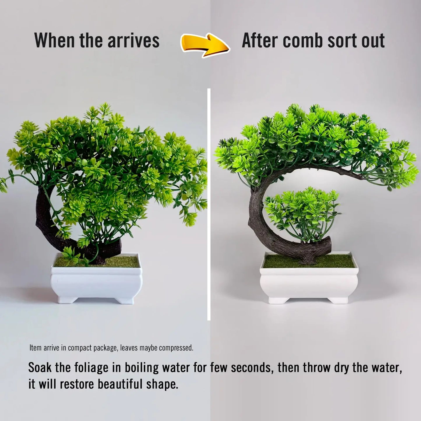 Bonsai Artificial Decorativo - Uflower Mini Green