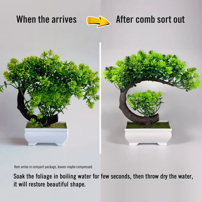 Bonsai Artificial Decorativo - Uflower Mini Green