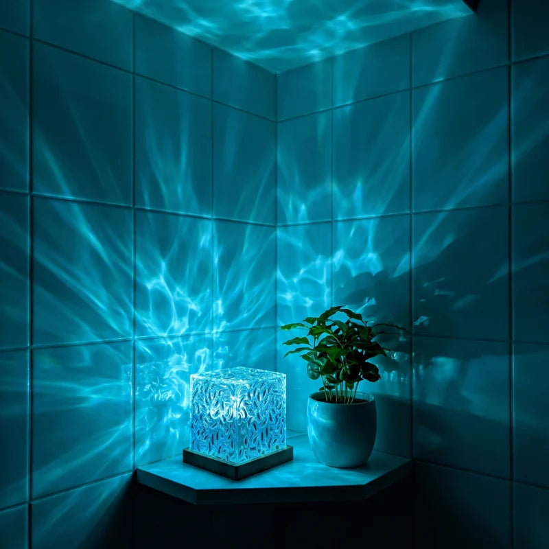 AquaCube™ - Cubo Cristal LED com 16 Cores | FRETE GRÁTIS