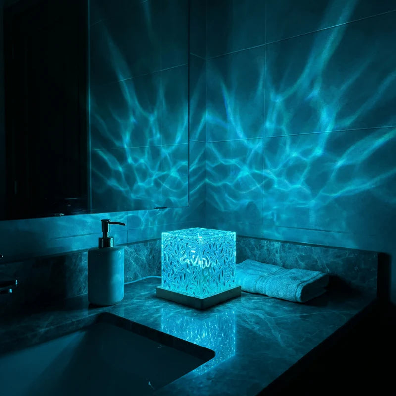 AquaCube™ - Cubo Cristal LED com 16 Cores | FRETE GRÁTIS