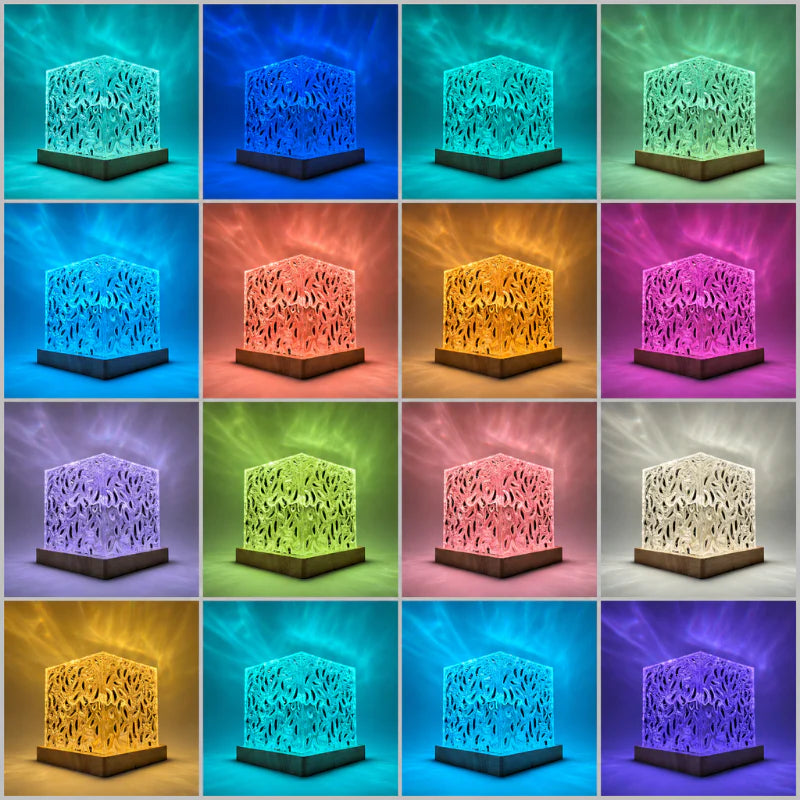 AquaCube™ - Cubo Cristal LED com 16 Cores | FRETE GRÁTIS