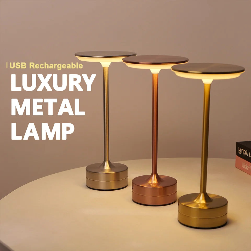 CrystalTouch LED – Luminária de Mesa Sensor Touch 5V
