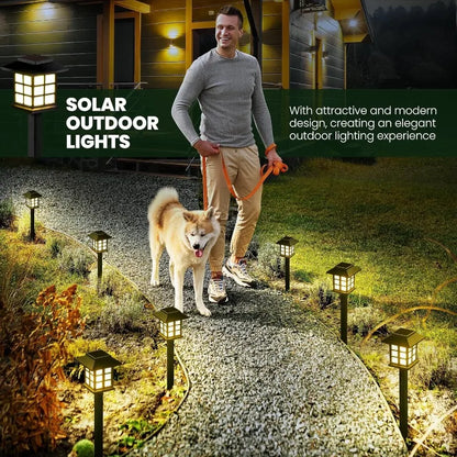 Kit com 2 Luminárias Solares para Jardim - SolarPath Duo IP65