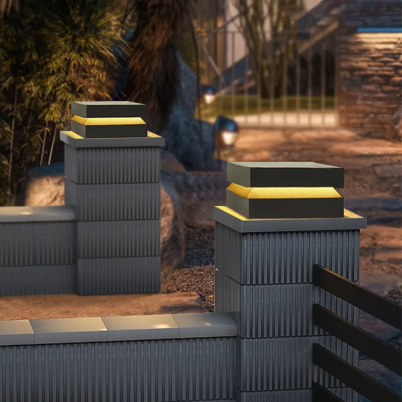 Luminária Solar LED para Jardim e Pilar - SolarGuard IP65