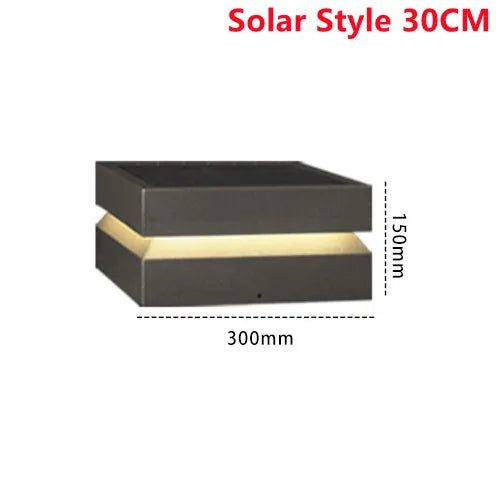 Luminária Solar LED para Jardim e Pilar - SolarGuard IP65
