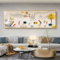 Imperial Harmony – Quadro Abstrato Estilo Chinês em Canvas