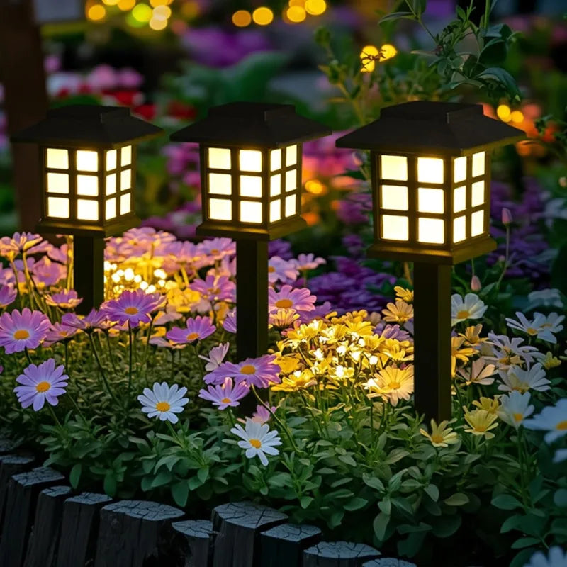 Kit com 2 Luminárias Solares para Jardim - SolarPath Duo IP65