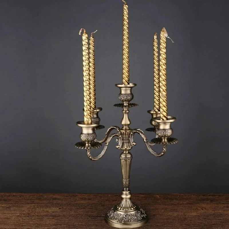 Candelabro Europeu em Bronze - RoyalBronze Vintage