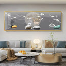Imperial Harmony – Quadro Abstrato Estilo Chinês em Canvas