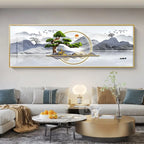 Imperial Harmony – Quadro Abstrato Estilo Chinês em Canvas